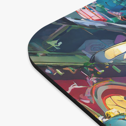Neon Swarm Mouse Pad, Rectangle