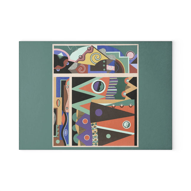 Collection decors et couleurs Pl.03 by Georges Valmiers Glass Cutting Board