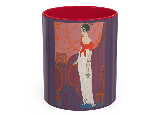 L’Entracte by Georges Lepape Colorful Mugs (11oz, 15oz)