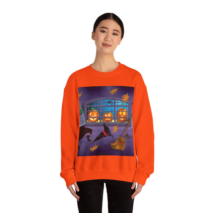 Whimsical Halloween Mischief Unisex Heavy Blend™ Crewneck Sweatshirt