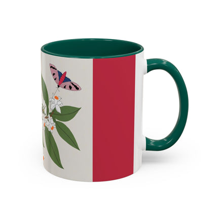 Blue Tit & Butterfly Colorful Mugs – Spring Harmony & Delicate Beauty