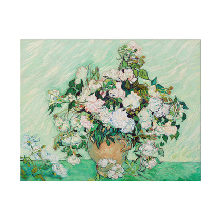 Roses by Vincent Van Gogh Matte Canvas, Stretched, 0.75"