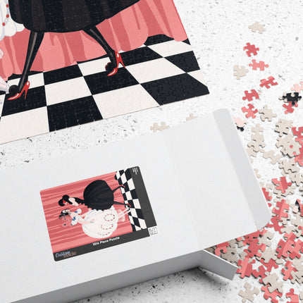 🎭🖤 The Masquerade Secret Puzzle – Art Deco Fashion Whimsy