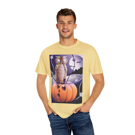 The Startled Pumpkin Unisex Garment-Dyed T-shirt