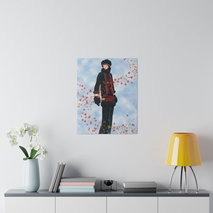 Whispers of Autumn – An Art Deco Portrait of Grace
