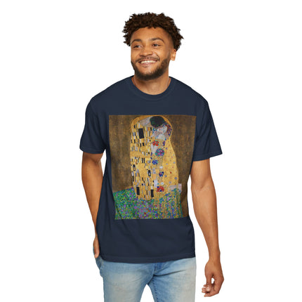 The Kiss by Gustav Klimt Unisex Garment-Dyed T-shirt