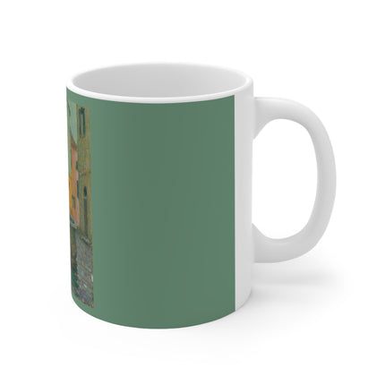 La Fontaine, Saint-Paul De Vence by Henri Le Sidaner Ceramic Mug 11oz