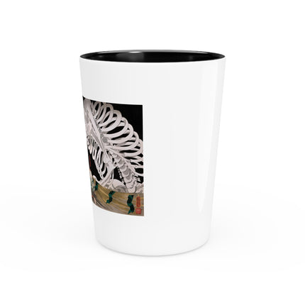 Mitsukuni Defying the Skeleton Spectre by Utagawa Kuniyoshi Ceramic Shot Glass