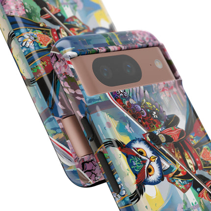Cyberpunk Samurai Owl Phone Cases