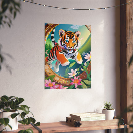 Majestic Tiger Cub Fine Art Posters