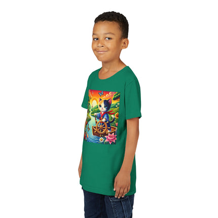 Sailor Kitten’s River Adventure Youth Short Sleeve Tee