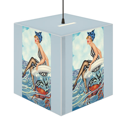 Playful Waves and Fashion Follies Light Cube Lamp