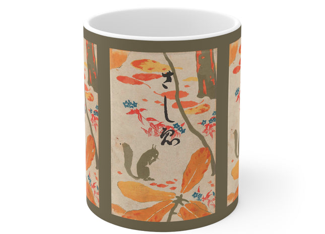 Book Illustration by Hashiguchi Goyō Ceramic Mug 11oz