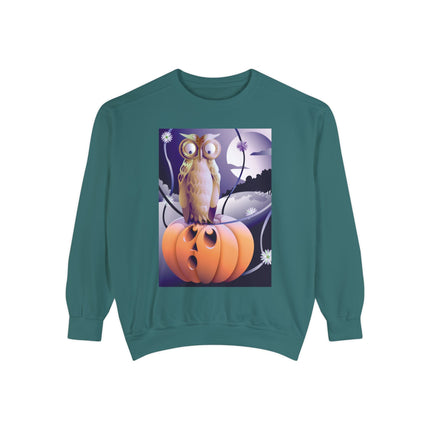 The Startled Pumpkin Unisex Garment-Dyed Sweatshirt
