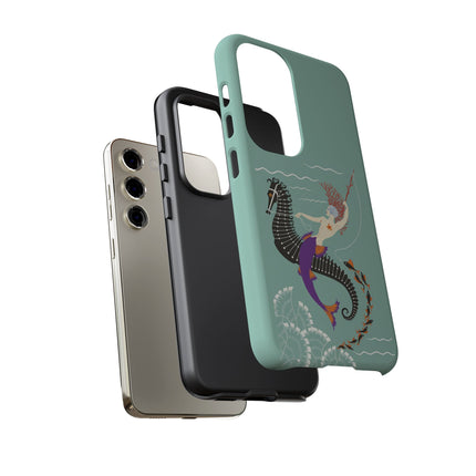 Mermaid on Seahorse Phone Case – Mythic Ocean Grace