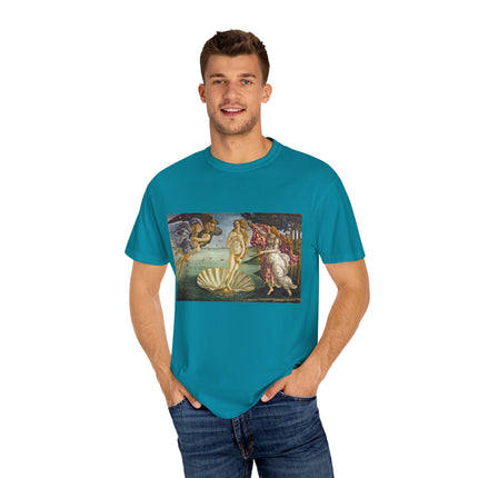 Birth of Venus by Sandro Botticelli Unisex Garment-Dyed T-shirt