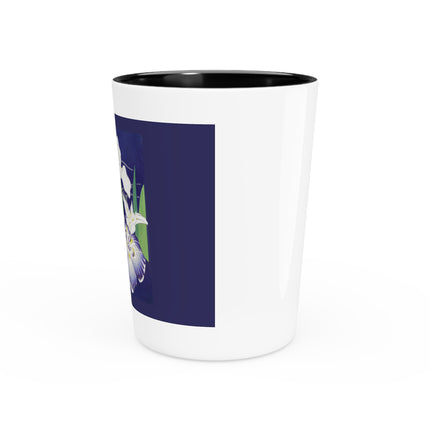 Irises by Kogyo Tsukioka Ceramic Shot Glass