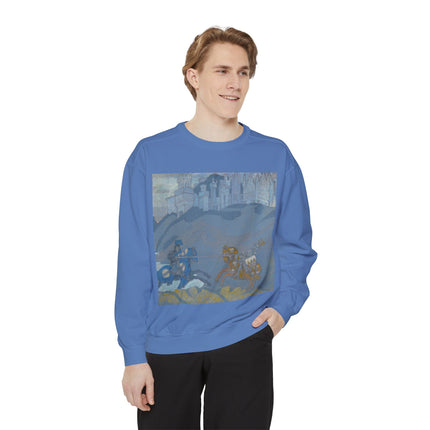 The Duel by Nicholas Roerich Unisex Garment-Dyed Sweatshirt