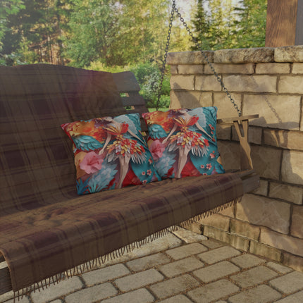 Hibiscus Fairy Outdoor Pillows