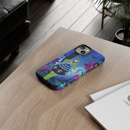 🌸🐦 The Lady Of The Midnight Bird Garden Phone Case – Art Deco Floral Fantasy