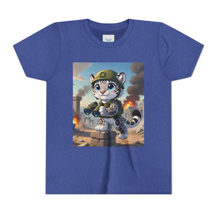 Snow Leopard Lookout Youth Short Sleeve Tee