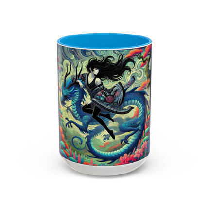 Mystic Guardian of the Sky Light Colorful Mugs (11oz, 15oz)