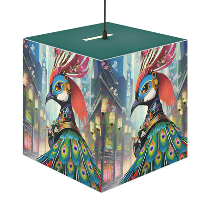 Techno Plumes Light Cube Lamp