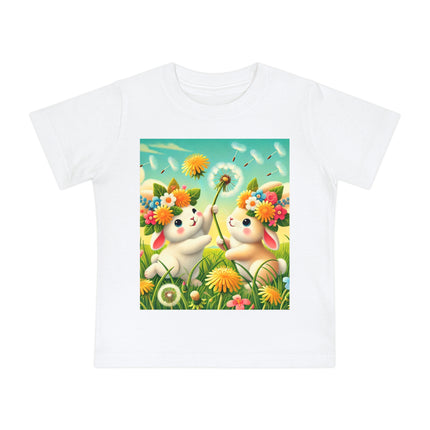 Springtime Bunny Friends Baby T-Shirt – Playful Moments in Bloom