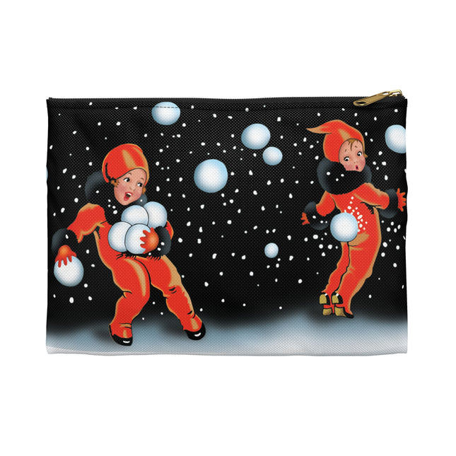 A Festive Snowball Accessory Pouch
