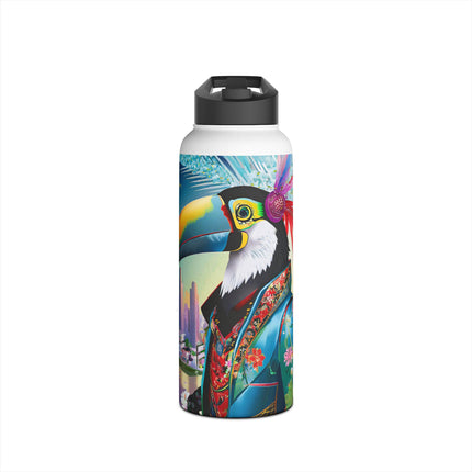 Cyber Toucan Chic Stainless Steel Water Bottle