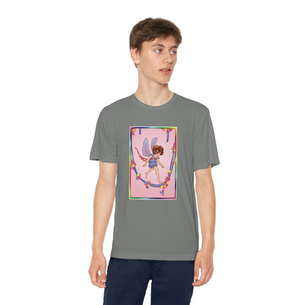 A Playful Fairy Jumps Rope Youth Competitor Tee – Magical Motion & Whimsical Joy