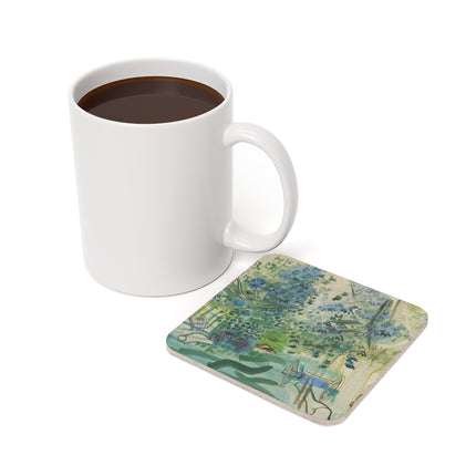 Les Charrettes à Montsaunès by Raoul Dufy Coaster – Vibrant Forest & Fauvist Joy