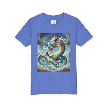 Tibetan Dragon in Battle Youth Short Sleeve Tee