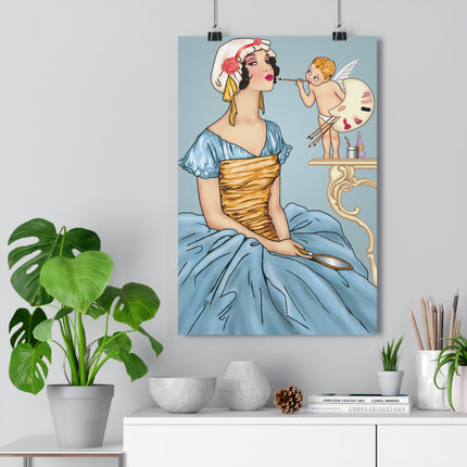 The Enchanting Painter: A Fairy's Artistic Touch Giclée Art Print
