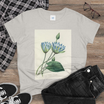 Choix des plus belles fleurs, Plate 055 by Pierre Joseph Redouté  Women's Midweight Cotton Tee