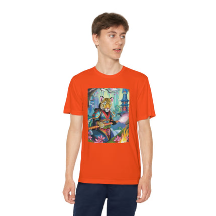 Cyberpunk Leopard Youth Competitor Tee