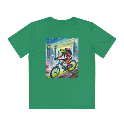 Cyberpunk Frog Youth Competitor Tee