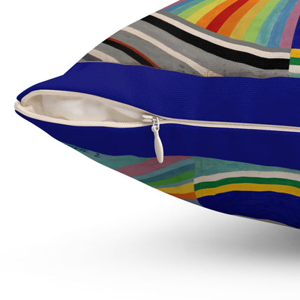 Rythme No. 1 by Robert Delaunay Spun Polyester Square Pillow