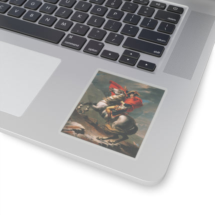 Napoleon Crossing the Alps by Jacques-Louis David Kiss-Cut Stickers (4 Sizes)
