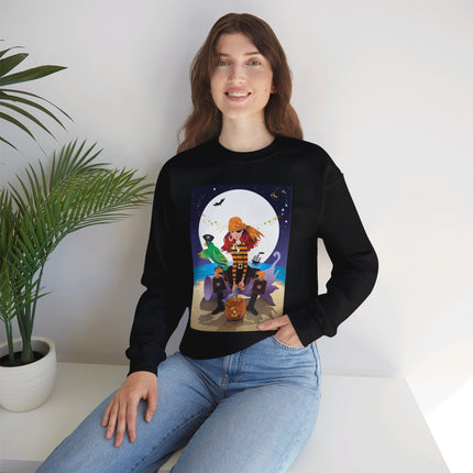Moonlit Pirate Halloween Unisex Heavy Blend™ Crewneck Sweatshirt