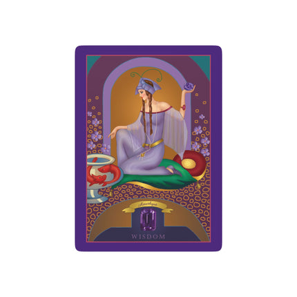 February & Amethyst (from the Gem Series) by Sofia Chiostri Playing Cards