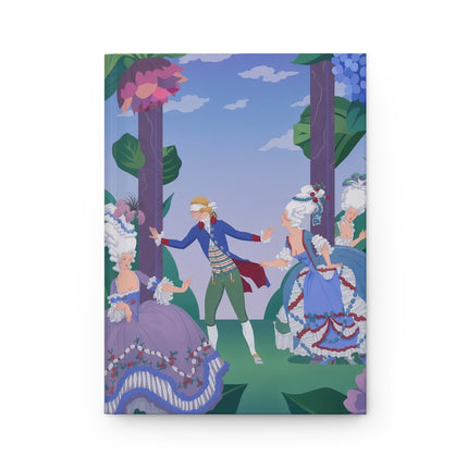 🎭🌸 The Blindfolded Garden Game Hardcover Journal – Art Deco Garden Party