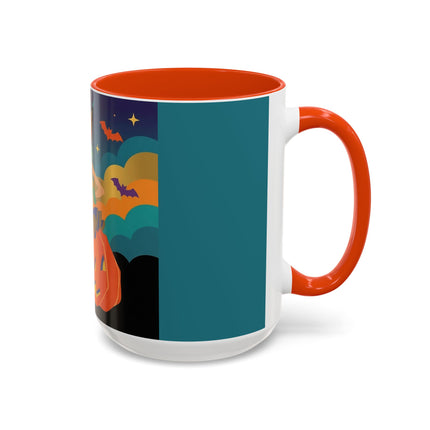 🌙🎃 The Witch Of Crescent Moon Pumpkin Colorful Mug – Colorful Halloween Charm