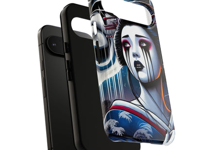 Geisha’s Black Ink Tears Phone Cases