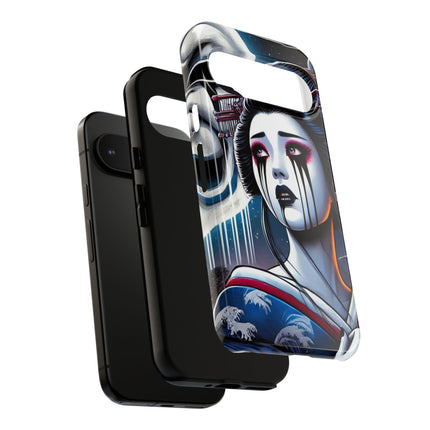 Geisha’s Black Ink Tears Phone Cases