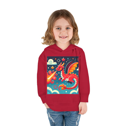 Starry Sky Dragon Toddler Pullover Fleece Hoodie