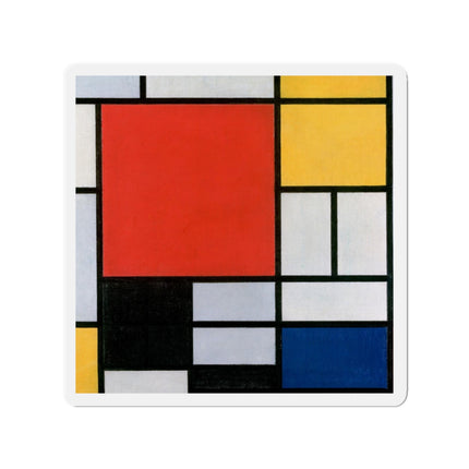 Composition with Red, Yellow, Blue, and Black by Piet Mondrian Die-Cut Magnets (5 Sizes)