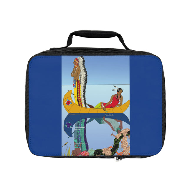 Le long du Missouri (Indian couple on the Missouri River) by George Barbier Lunch Bag