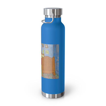 The Bedroom by Vincent van Gogh Copper Vacuum Insulated Bottle, 22oz