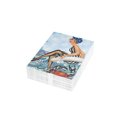 Playful Waves and Fashion Follies Greeting Cards (1, 10, 30, and 50pcs)